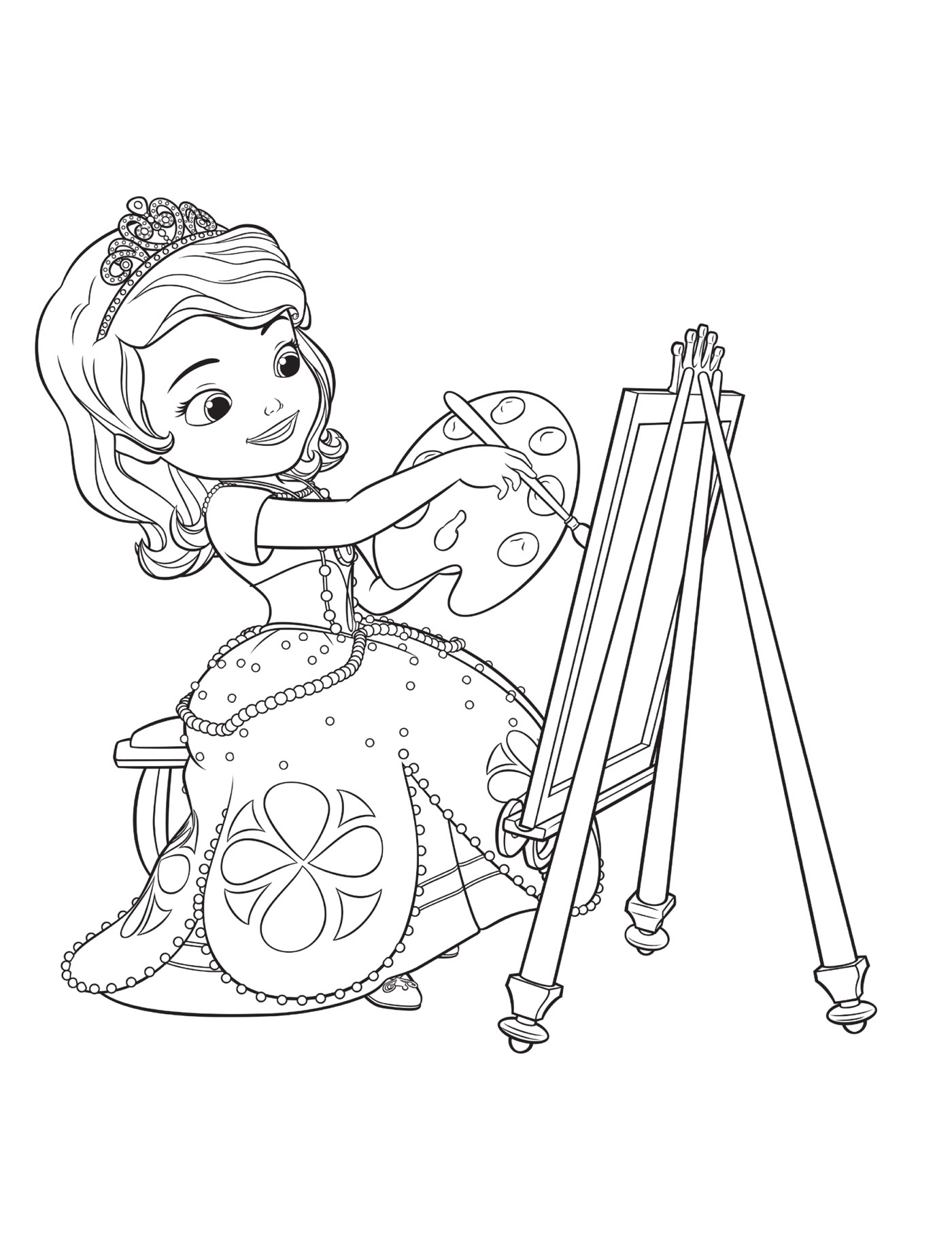  раскраски с принцессой София для детей   раскраски на тему принцесса София для мальчиков и девочек. Интересные раскраски с персонажами мультфильма про принцессу Софию для детей    