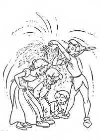  раскраски с Питером Пэном                 раскраски на тему Питер Пэн для мальчиков и девочек. Интересные раскраски с персонажами диснеевского мультфильма Питер Пэн для детей        