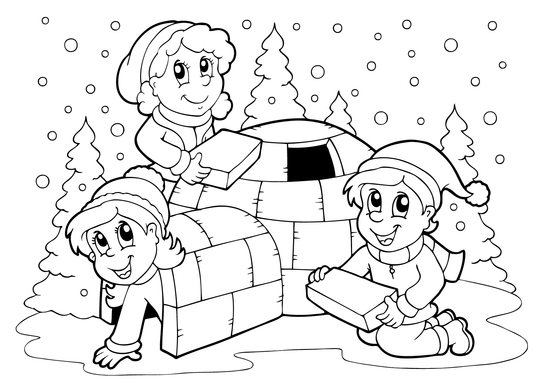  раскраски на тему зима для детей         раскраски на тему зима для мальчиков и девочек.  раскраски с зимой для детей и взрослых                                                                              