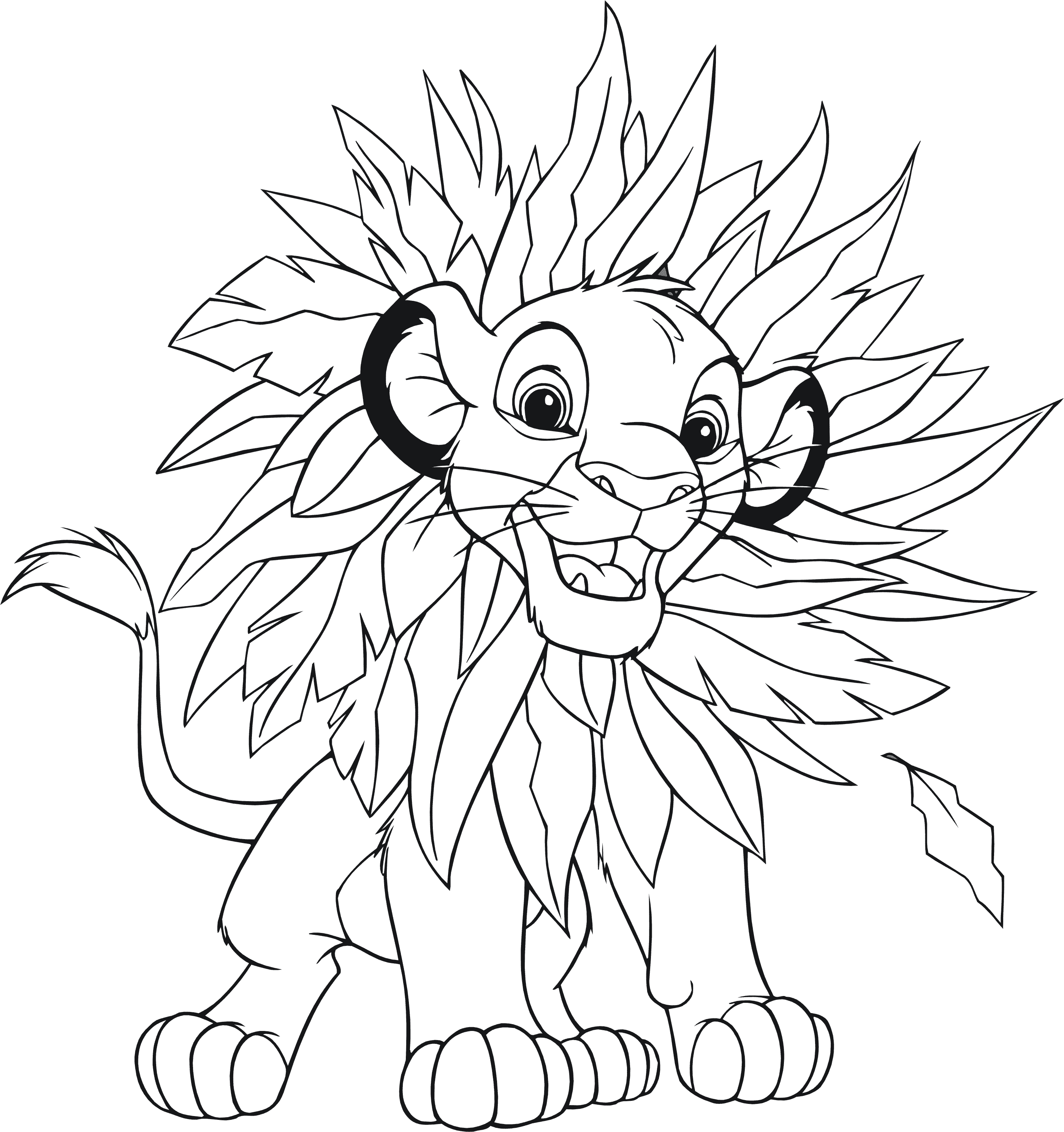Раскраски из мультфильма Король лев (Lion King) скачать