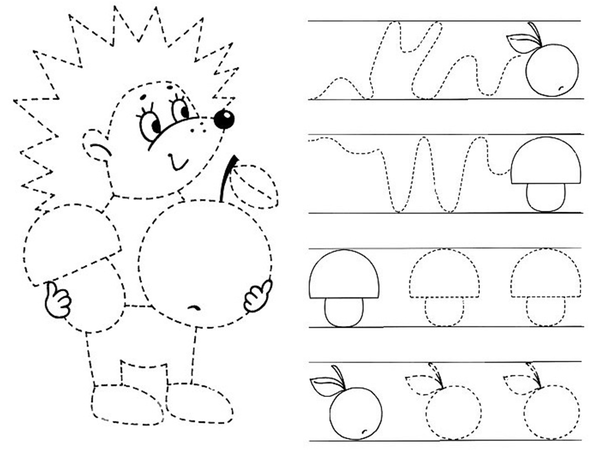 Раскраски прописи, направленные на улучшение моторики малыша 4-7 лет. Раскраски-прописи для деток, развивающие навыки рисования и письма. Раскраски для раннего развития.  