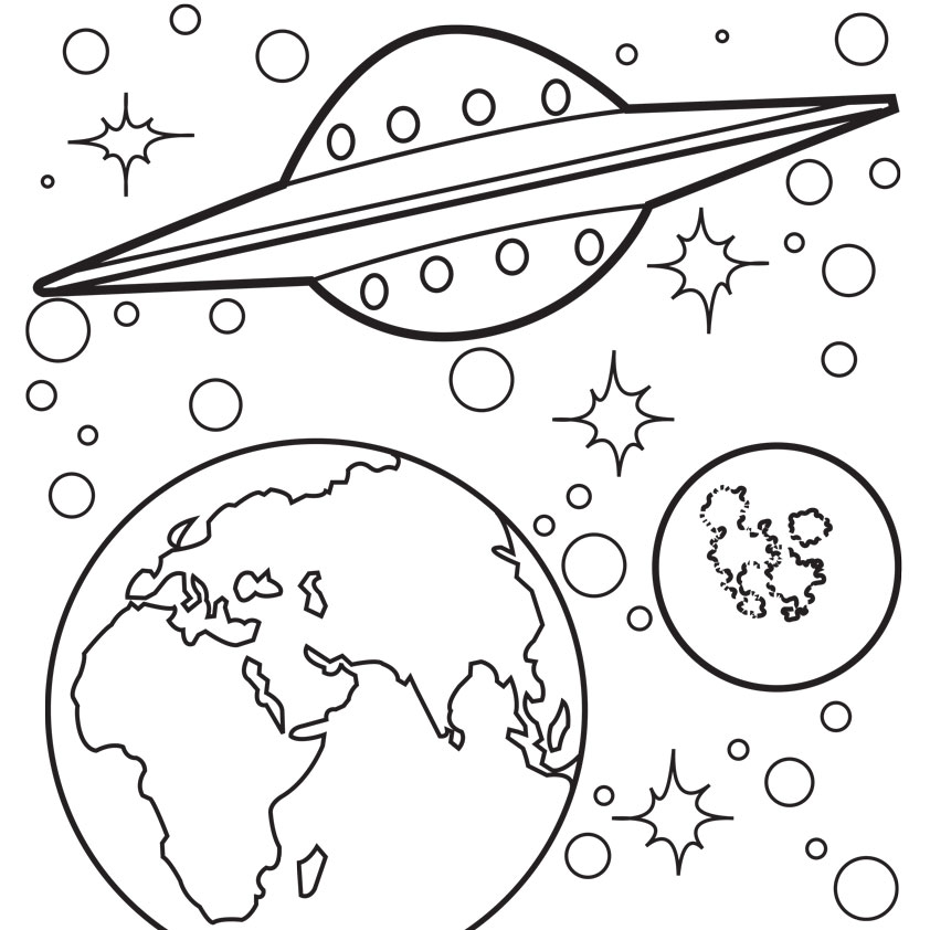  раскраски с планетами на тему окружающий мир для мальчиков и девочек.  раскраски с планетами                    