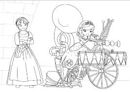  раскраски на тему принцесса София для мальчиков и девочек. Интересные раскраски с персонажами мультфильма про принцессу Софию для детей    
