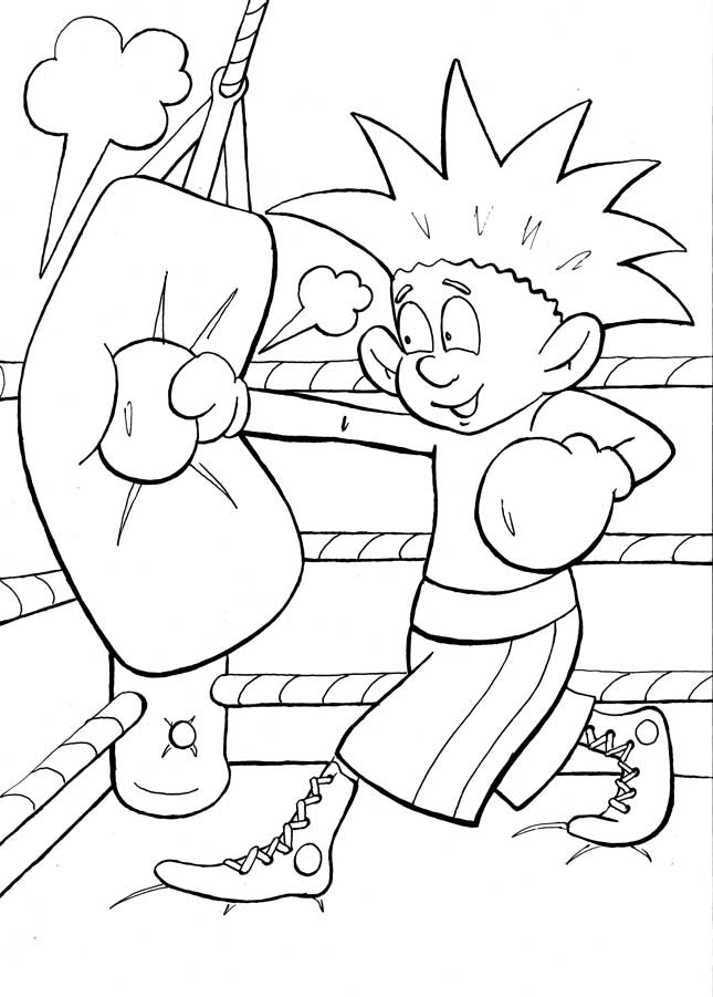 Раскраски для любителей боевых единоборств : бокс . Разукрашки для мальчиков на тему : бокс . Раскраски ,на которых изображен бокс . Раскраски для мальчиков : бокс