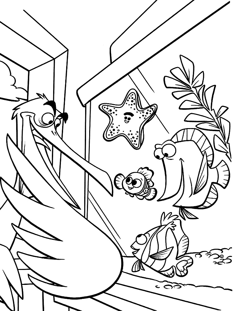 Раскраски для детей из всеми любимыми героями сказки в Поисках Немо Раскраски для детей с героями мультфильма в Поисках Немо . Разукрашки с рыбами из сказки в Поисках Немо . Раскраски для любителей мультфильма в поисках Немо.   