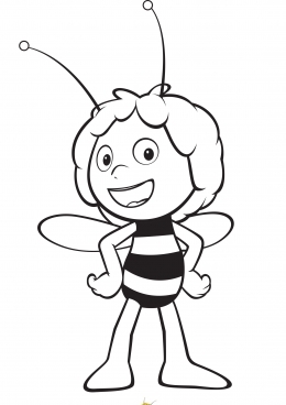  раскраски с пчелкой Майей для детей     раскраски на тему мультфильма про пчелку Майю для мальчиков и девочек. Интересные раскраски с Пчелкой Майей. Раскраски с мультиками для детей 