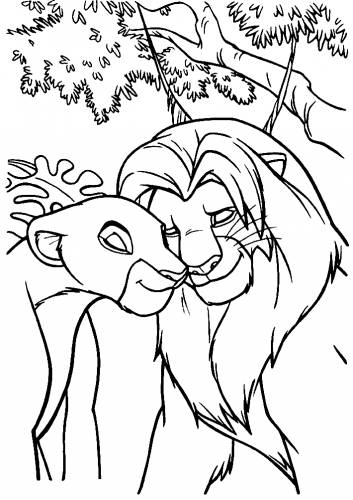  раскраски на тему король лев для мальчиков и девочек. Интересные раскраски с персонажами диснеевского мультфильма король лев для детей     