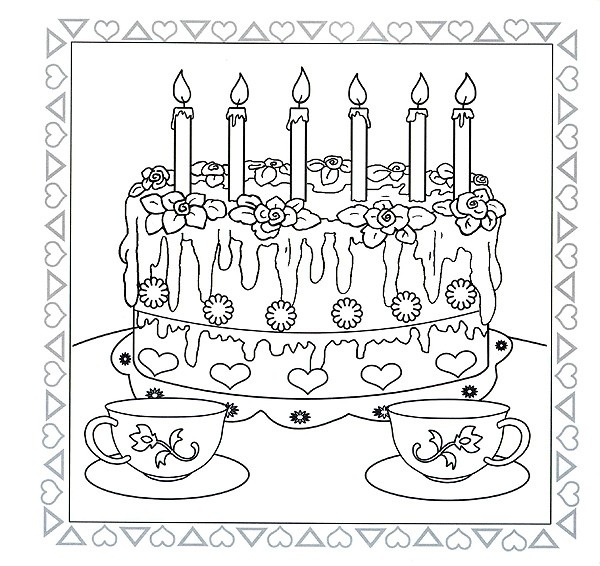 Раскраски на тему еда с изображением тортов .                    Раскраски с тортиками для детей и взрослых . Разукрашки для детей с изображением тортов . Раскраски на тему еда с изображением тортиков .                        