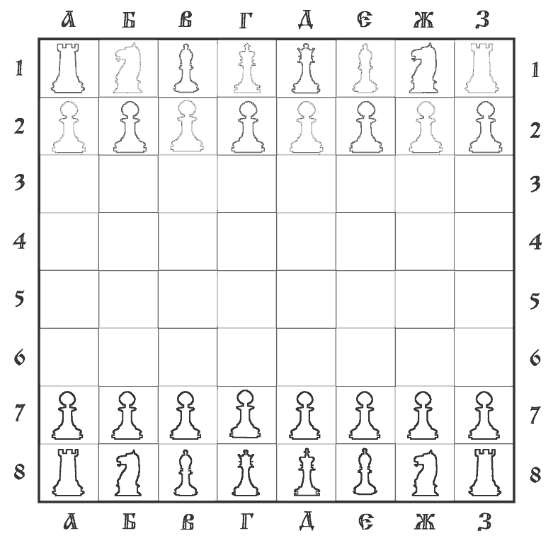 Шахматные фигуры картинки для распечатать для детей