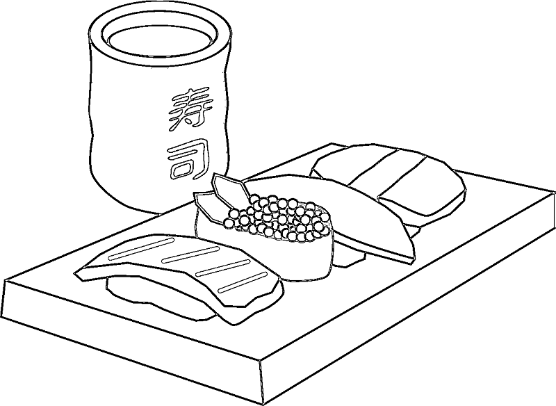Еда. Суши. Раскраски для детей на тему еда. Раскраски на тему суши, роллы. Раскраски на тему суши.