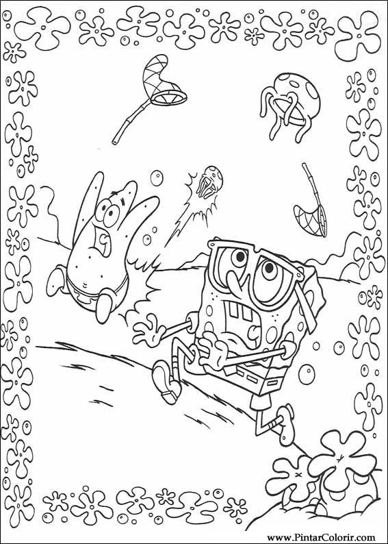  раскраски на тему Спанч Боб для детей   раскраски на тему Спанч Боб для мальчиков и девочек. Интересные раскраски со Спанч Бобом, Патриком, Сэнди, Планктоном, Сквидвардом, Мистером Крабсом 