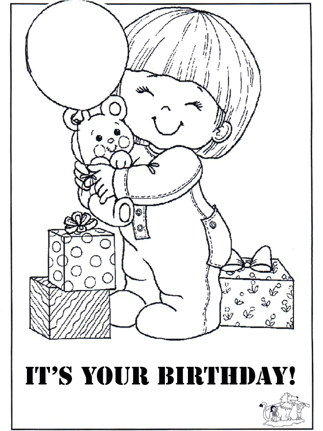 День рождение - -самый лучший праздник.                      В день рождение дарят много подарков и поздравлений. Раскрась другу на день рождение красивую раскраску. День рождение. Подарки и торт.                           