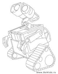 Раскраска Валли для детей . Одинокий робот Валли раскраска   Разукрашки для детей с изображением герои из мультфильма Валли . Раскраски для мальчиков и девочек с роботом Валли . Приключение робота Валли Раскраска .            