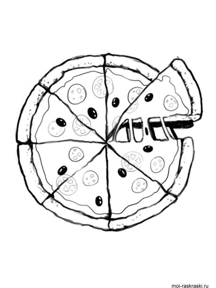 Раскраски на тему еда с изображением разных видов пиццы .     Раскраски для всей семьи с изображением пиццы . Раскраски для тех,кто любит пиццу . Раскраски на тему еда с изображением пиццы . Раскраски пицца !                