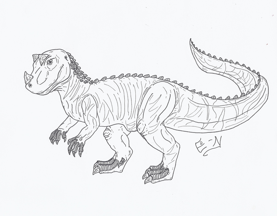 Раскраски динозавров цератозавров Цератозавр скачать и распечатать. Раскраски для детей бесплатные онлайн.