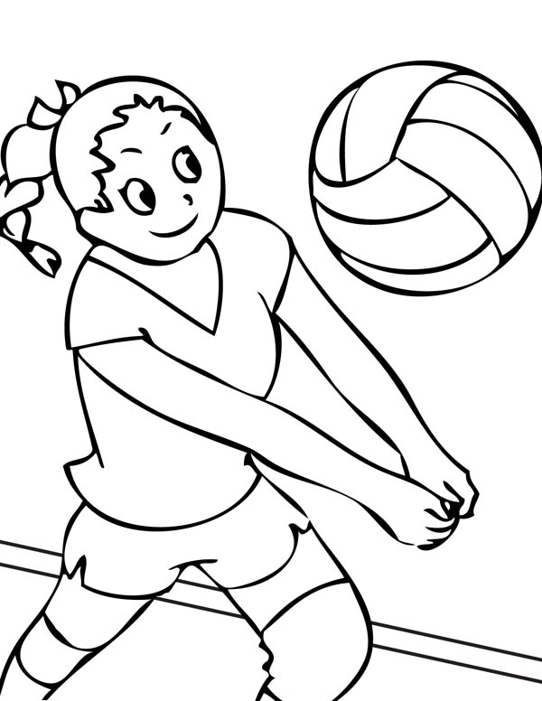 Книжка-раскраска для детей волейбол