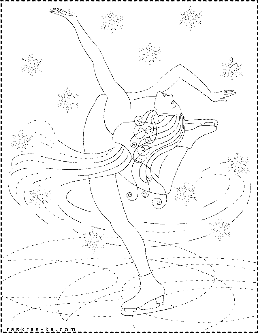 Рисунки на тему фигурное катание для срисовки
