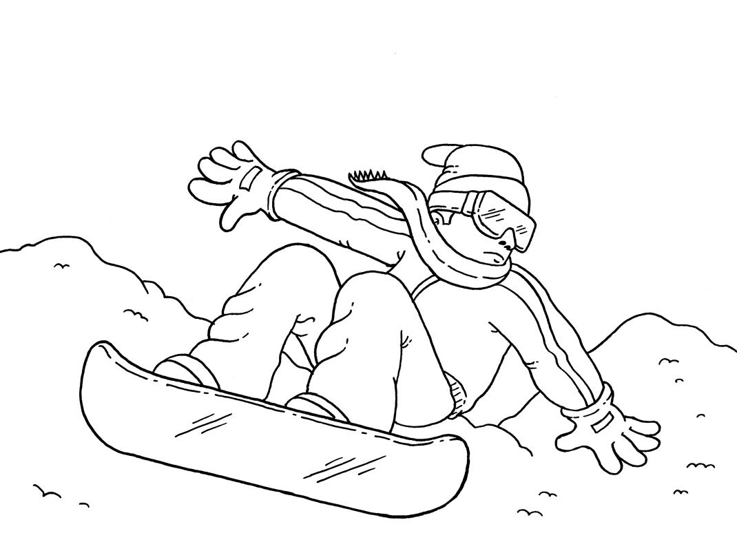  раскраски на тему сноубординг             раскраски на тему сноубординг для мальчиков и девочек. Интересные раскраски с зимними видами спорта для детей и взрослых.                   