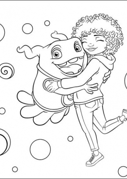  раскраски на тему мультфильма Дом для мальчиков и девочек.  раскраски с персонажами мультфильма Дом для детей  