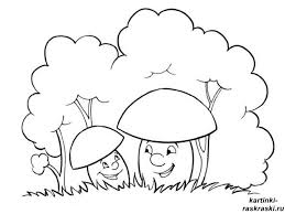  раскраски с грибами на тему окружающий мир для мальчиков и девочек. Познавательные и интересные раскраски с грибами для детей               
