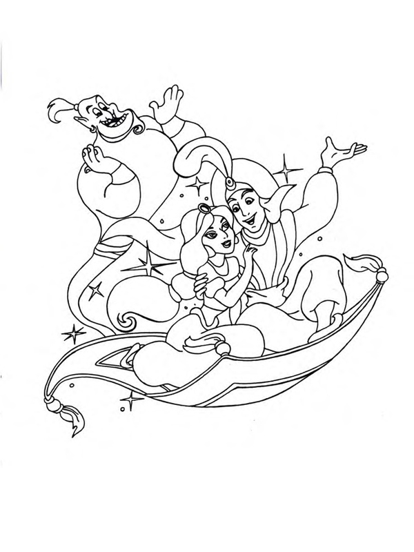  раскраски на тему Аладдин для мальчиков и девочек.  раскраски с персонажами диснеевского мульфильма Аладдин       