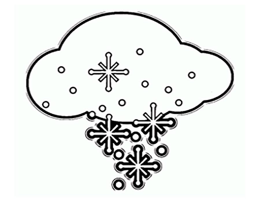 Раскраски облака для школьников, раскраски для начальной школы облака, природные явления  Раскраски снежинки и облако