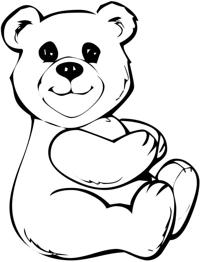 Раскраски с мишками Тедди, милые и красивые раскраски для детей с медвежатами  Мишка Тедди