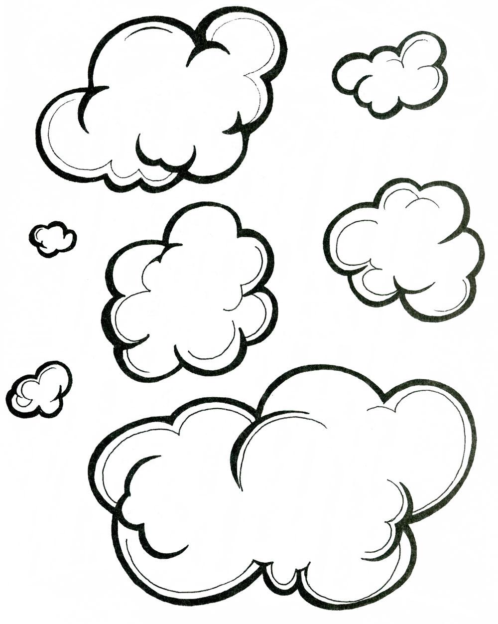 Раскраски облака для школьников, раскраски для начальной школы облака, природные явления  Облака для вырезания из бумаги. Раскраски контуры для самых маленьких облака