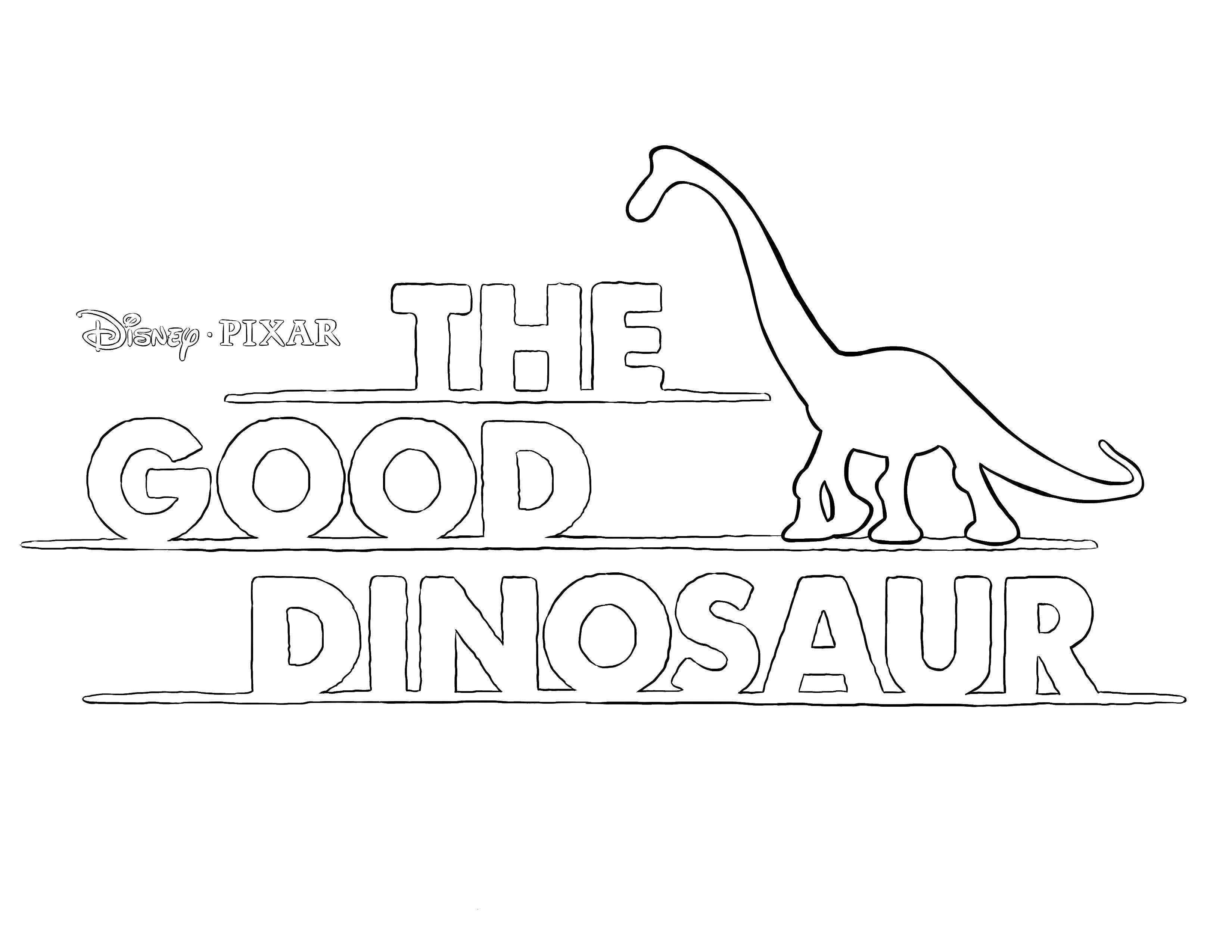 Раскраски Хороший динозавр Раскраски по мультфильму Хороший динозавр для самых маленьких