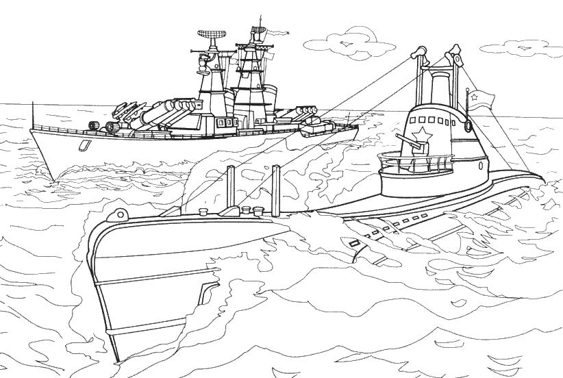 Раскраски Военные корабли Раскраски Военные корабли. Раскраски для мальчиков про военные корабли