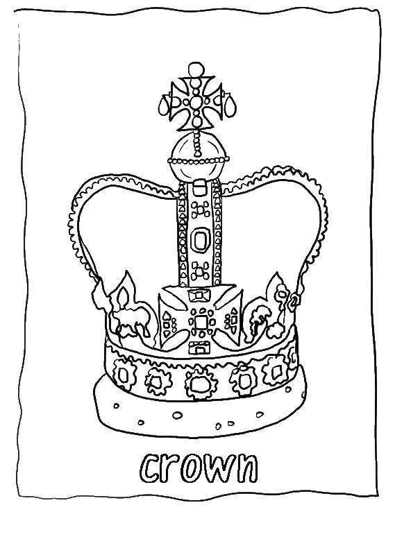 Раскраски короны Раскраски короны, крутые раскраски для подростков, корона вип